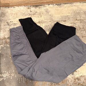 Black and Grey Leggings w cutout detail